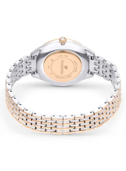 Montre Swarovski Attract rosée et boitier argenté