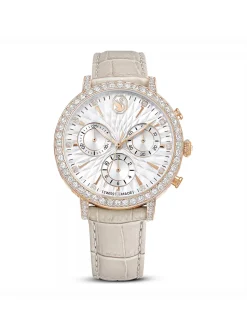 Montre Swarovski Chrono taupe