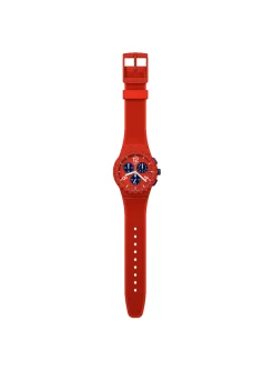 Montre Swatch chrono Primarily Red