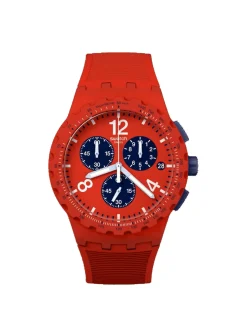 Montre Swatch chrono Primarily Red