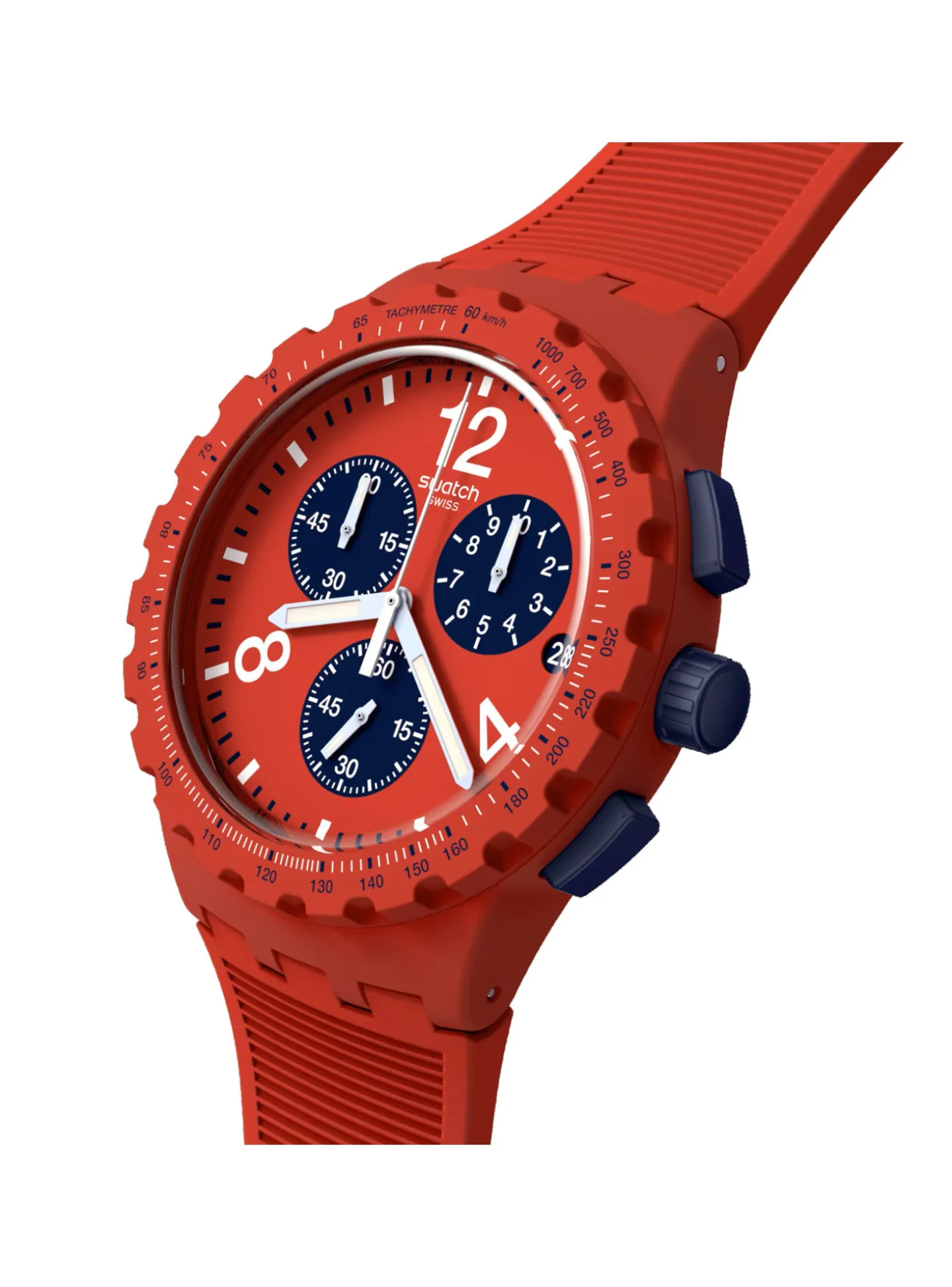 Montre Swatch chrono Primarily Red
