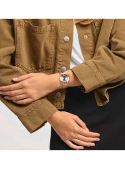 Montre Swatch Hello Darling en acier rose_x005f_x000D_Skin