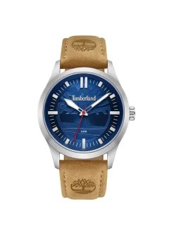Montre Timberland Rambush cadran bleu cuir beige
