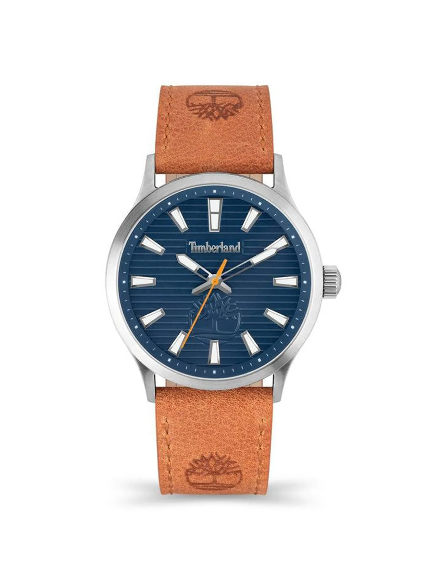 Montre Timberland Trumbull cadran bleu cuir brun