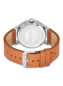 Montre Timberland Trumbull cadran bleu cuir brun