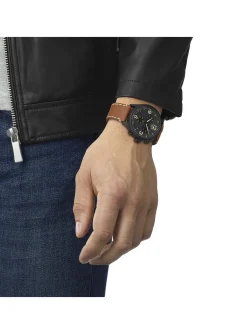 Montre Tissot Chrono XL cuir marron