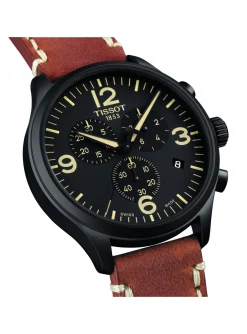 Montre Tissot Chrono XL cuir marron