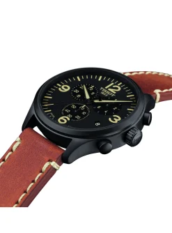 Montre Tissot Chrono XL cuir marron