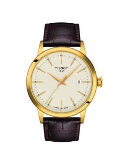 Montre Tissot Classic Dream cuir marron
