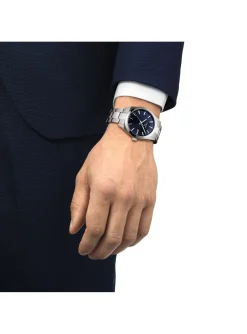 Montre Tissot Gentleman acier cadran bleu