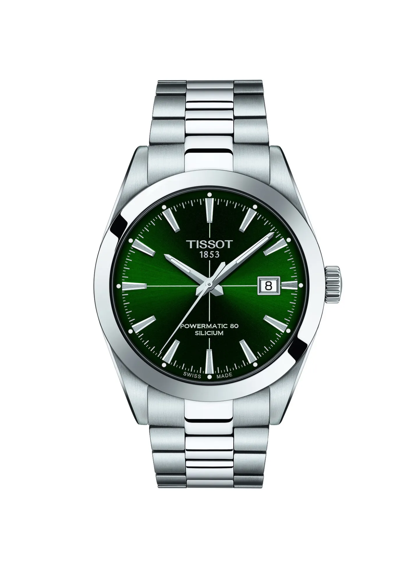 Montre Tissot Gentleman powermatic 80 silicium_x005f_x000D_cadran vert