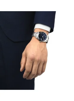 Montre Tissot Gentleman powermatic 80 silicium_x005f_x000D_cadran bleu