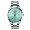 Montre Tissot PR100 acier cadran bleu clair