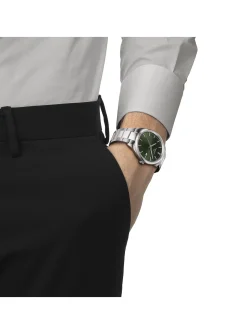Montre Tissot PR100 acier cadran vert