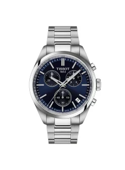 Montre Tissot PR100 Chrono acier cadran bleu