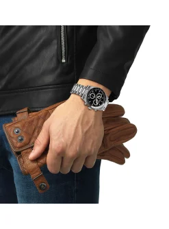 Montre Tissot PR516 chrono acier cadran noir