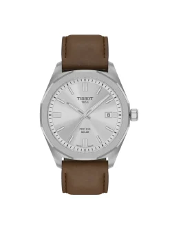 Montre Tissot PRC 100 Solar cuir marron