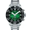 Montre Tissot Seastar 1000 chrono acier cadran vert