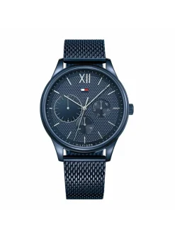 Montre Tommy Hilfiger Damon acier milanais bleu