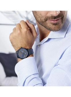Montre Tommy Hilfiger Damon acier milanais bleu