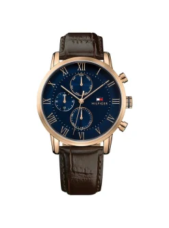 Montre Tommy Hilfiger Kane cuir marron