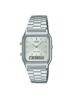 Montre Unisexe CASIO bracelet acier cadran grisCollection EDGY