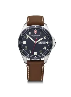 Montre Victorinox FieldForce cuir marron