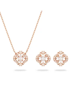 Parure Swarovski Sparkling Dance doré blanc