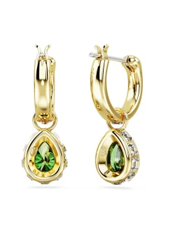 Pendants d'oreilles Swarovski Stilla poire verte