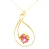 Pendentif Andrea Marazzini doré mystic astral pink