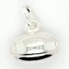 Pendentif ballon de rugby argent