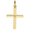 Pendentif Braillaxis croix perlée or diamant
