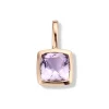 Pendentif Brillaxis Améthyste or rose 18 carats