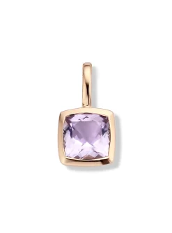 Pendentif Brillaxis Améthyste or rose 18 carats