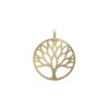 Pendentif Brillaxis arbre de vie or jaune 18 carats
