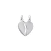 Pendentif Brillaxis coeur sécable argent rhodié