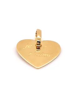 Pendentif Brillaxis coeur je t'aime or 9 carats