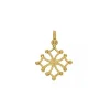 Pendentif Brillaxis croix du Languedoc or 750/1000