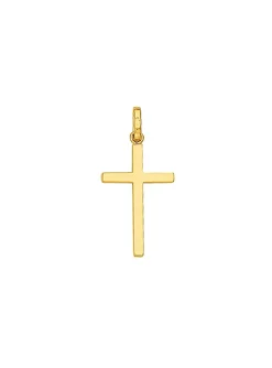 Pendentif Brillaxis croix or jaune 18 carats
