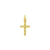 Pendentif Brillaxis croix effet diamanté 18 carats