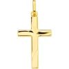 Pendentif Brillaxis croix diamantage vague
