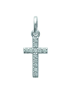 Pendentif Brillaxis croix empierrée OZ