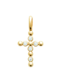 Pendentif Brillaxis croix chrétienne empierrée