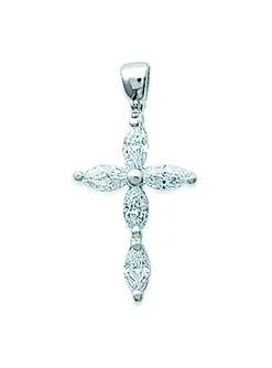 Pendentif Brillaxis croix empierré