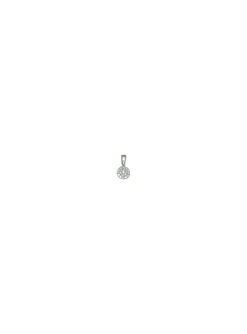 Pendentif Brillaxis diamants or blanc 18 carats