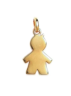 Pendentif Brillaxis doré garçon