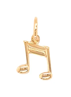Pendentif Brillaxis double croche or jaune 18 carats