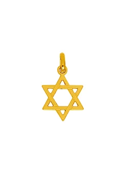 Pendentif Brillaxis Etoile de David en or 18 carats