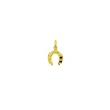 Pendentif Brillaxis fer à cheval or jaune 18 carats
