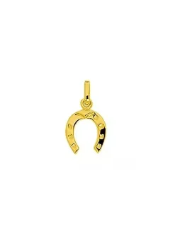 Pendentif Brillaxis fer à cheval or 9 carats